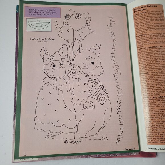 Vintage TOLE WORLD Magazines (6 Issues) 1993 & 94 Designs for Creative Painting - Picture 9 of 12
